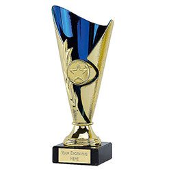 Gold Blue Monaco Cup Gold Blue 18cm