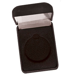 Black Medal Case Black Velvet 50mm Recess