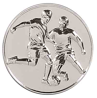 Silver Supreme Football Medal 60mm