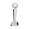 Interceptor Football Crystal Award 240mm