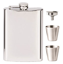 Stainless Steel Vision Mirror Polish 8oz Flask 8oz