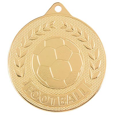 Discovery Football Medal Gold 50mm *