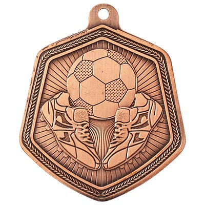 65mm Falcon Football Medal Bronze