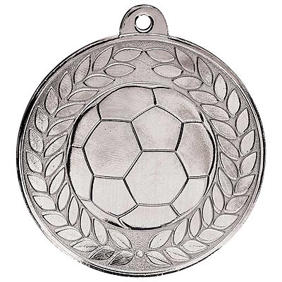 50mm Aviator Football Medal Antique Silver