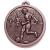 Gold Striker football medal 56mm - view 3