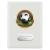 White Football Plaque 15cm - view 1