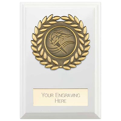 Reward Wreath White Plaque 8cm