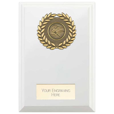 Reward Wreath White Plaque 175mm