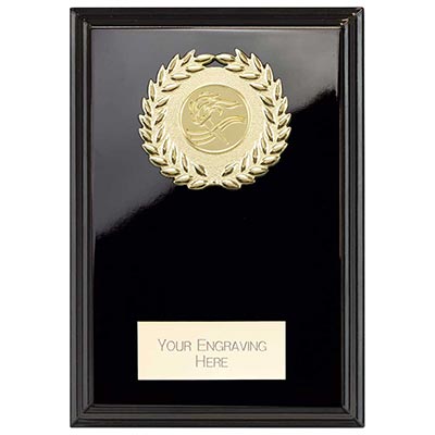 Reward Wreath Black Plaque 175mm