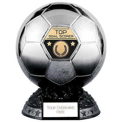 Elite Metallic Silver to Black Top Goal Scorer 185mm