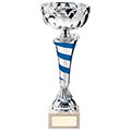 Eternity Cup Silver & Blue 300mm