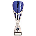 Rising Stars Deluxe Plastic Lazer Cup Silver & Blue 335mm