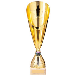 Rising Stars Deluxe Plastic Lazer Cup Gold 335mm