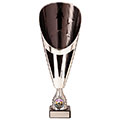 Rising Stars Deluxe Plastic Lazer Cup Silver & Black 295mm