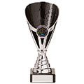 Rising Stars Premium Plastic Trophy Silver & Black 170mm