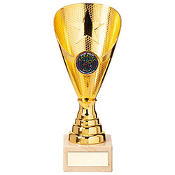 Rising Stars Premium Plastic Trophy Gold 185mm