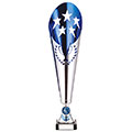 Legendary Lazer Cut Metal Cup Silver & Blue 410mm