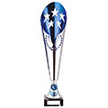 Legendary Lazer Cut Metal Cup Silver & Blue 420mm