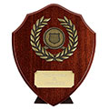 Rosewood Gold Pure6 Laurel Shield  15cm