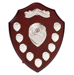 Rosewood Silver Triumph12 Silver Annual Shield 305mm