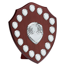 Rosewood Silver Triumph14 Silver Annual Shield 355mm