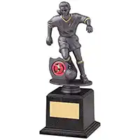 Female Football Figure Black/Grey 22.5cm