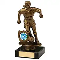 17cm Female Football Figure Gold