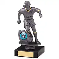 17cm Female Football Figure Black/Grey