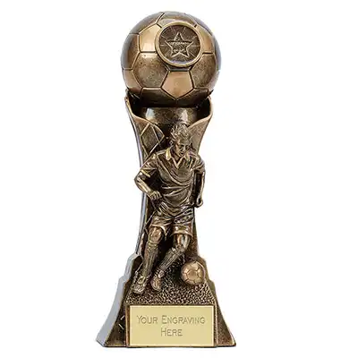 Antique Gold Genesis Male Footballer 20cm