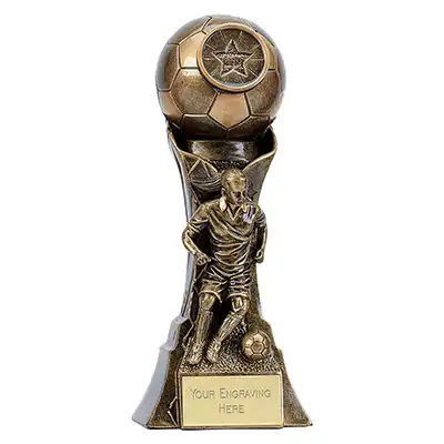 Antique Gold Genesis Female Footballer 175mm