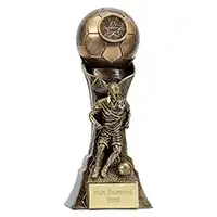 Antique Gold Genesis Female Footballer 20cm