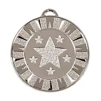 Silver  Target Flash Medal 40mm