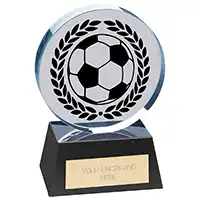 Emperor Football Crystal Award 125mm