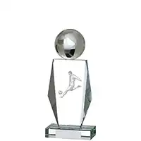 20.5cm 3D Footballer Glass Award 