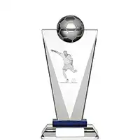 Pinnacle 3D Footballer Glass Award 20.5cm