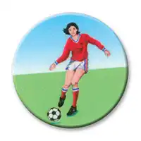 Female Footballer Centre 25mm