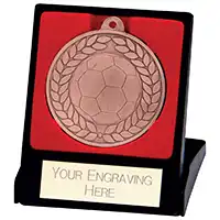 50mm Aviator Football Medal in Case Bronze