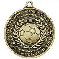 Olympia Football Medal Antique Gold 60mm