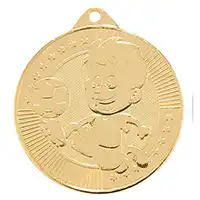 Little Champion Football Medal Gold 45mm