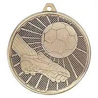 Formation Football Iron Medal Antique Gold 50mm