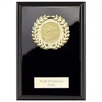 Reward Wreath Black Plaque 125mm