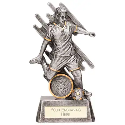 Focus Female Footballer Silver 150mm