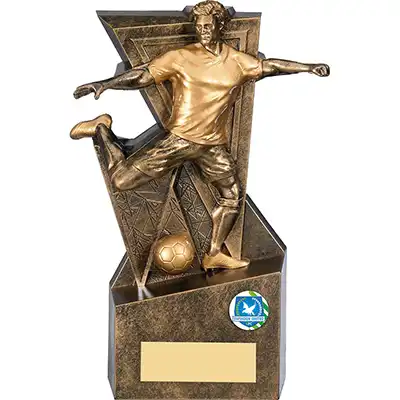 Legacy Male Footballer Gold 19cm