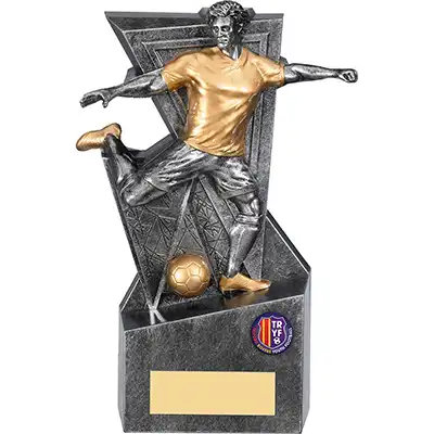 Legacy Male Footballer Silver 26cm