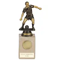 Cyclone Male Footballer Bronze & Gold 210mm